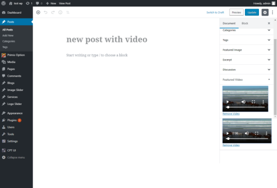 Simple Featured Video Plugin By Primis Digital,WordPress web Development Company in india,